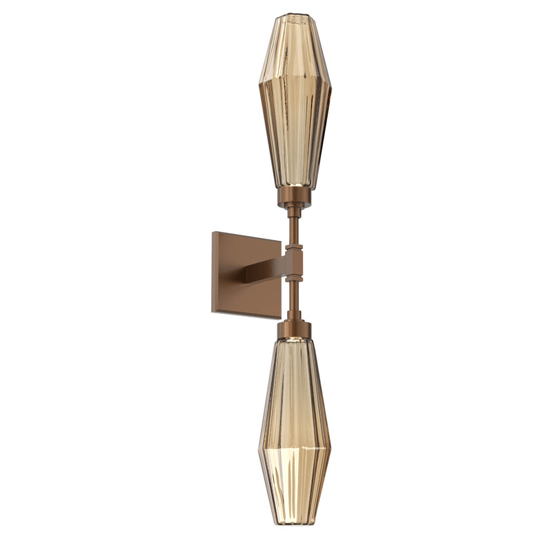 Aalto Double Wall Sconce By Hammerton, Color: Bronze, Finish: Burnished Bronze