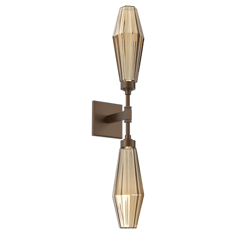 Aalto Double Wall Sconce By Hammerton, Color: Bronze, Finish: Flat Bronze