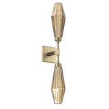 Aalto Double Wall Sconce By Hammerton, Color: Bronze, Finish: Heritage Brass
