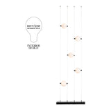 Abacus Floor Lamp - Opal Black