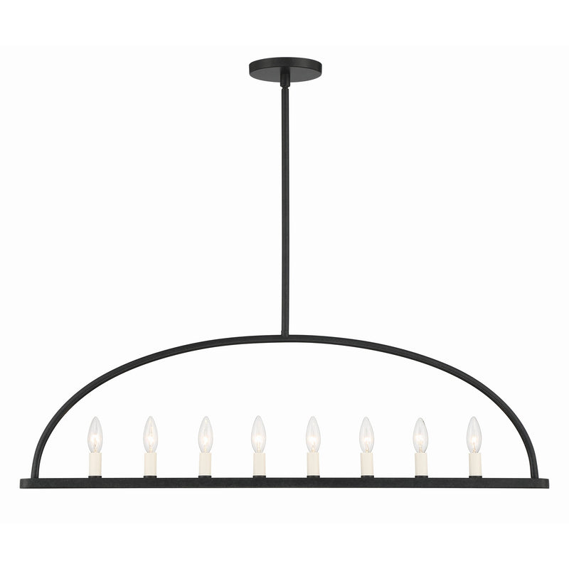 Abbott Linear Chandelier 42'' Black