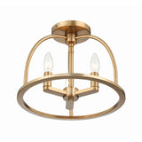 Abbott Semi-Flush Mount 13.75'' Vibrant Gold