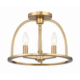 Abbott Semi-Flush Mount 13.75'' Vibrant Gold