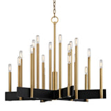 Abrams Chandelier - 18 Aged Brass by Hudson Valley