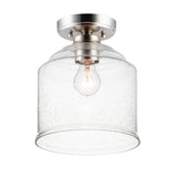 Acadia Semi-Flush Mount Satin Nickel by Maxim Lighting