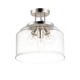 Acadia Semi-Flush Mount Satin Nickel by Maxim Lighting