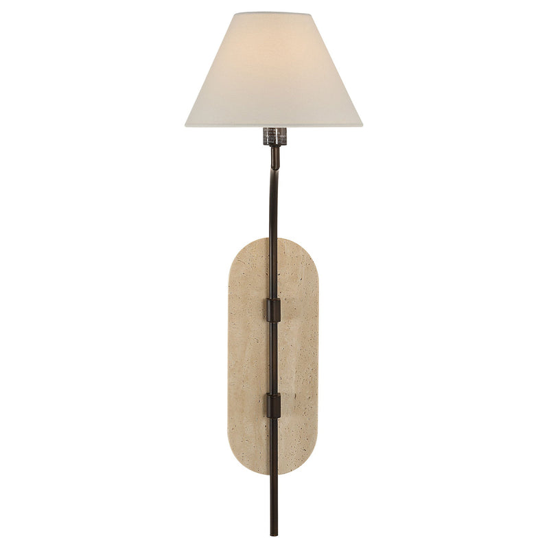 Acca Wall Light Powder Coated Dark Antique Bronze By Renwil Main View 1
