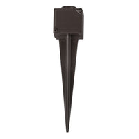 Accessory 9" Ground Spike with Junction Box - Bronze - by Hinkley
