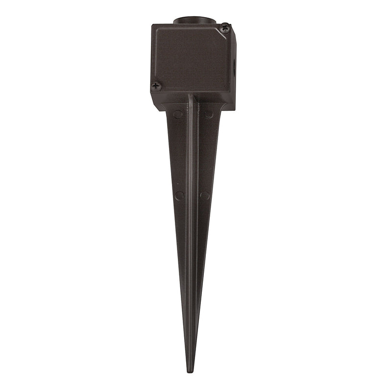 Accessory 9" Ground Spike with Junction Box - Bronze - by Hinkley