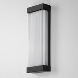 Acropolis Outdoor Wall Sconce Large Black By ET2 Side View