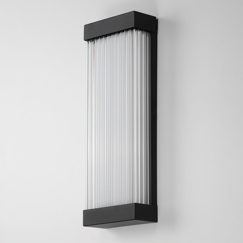 Acropolis Outdoor Wall Sconce Large Black By ET2 Side View
