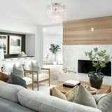 Addis 4 Light Semi Flush Mount Polished Chrome Tronchi Clear Autumn By Crystorama - Lifestyle View1