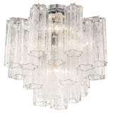 Addis 4 Light Semi Flush Mount Polished Chrome Tronchi Clear Autumn By Crystorama - Side View