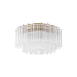 Addis Flush Mount 22.25'' Aged Brass Clear