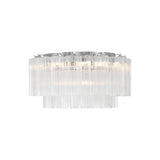 Addis Flush Mount 22.25'' Polished Chrome Clear