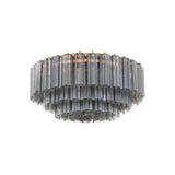 Addis Flush Mount 32'' Aged Brass Smoke