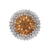 Addis Flush Mount 32'' Aged Brass Smoke