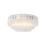 Addis Flush Mount 32'' Polished Chrome Clear