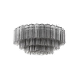 Addis Flush Mount 32'' Polished Chrome Smoke