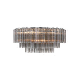 Addis Flush Mount 32'' Polished Chrome Smoke