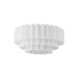 Addis Flush Mount 32'' Polished Chrome White