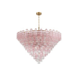 Addis Grand Tiered Chandelier 62" Aged Brass Spring