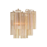 Addis Sconce 14.5'' Aged Brass Amber