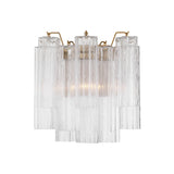 Addis Sconce 14.5'' Aged Brass Clear