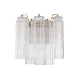 Addis Sconce 14.5'' Aged Brass Clear