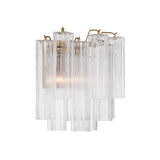 Addis Sconce 14.5'' Aged Brass Clear