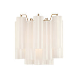 Addis Sconce 14.5'' Aged Brass White