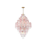 Addis Tiered Chandelier 31.5'' Aged Brass Spring