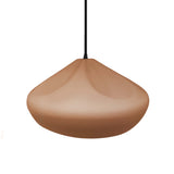 Adobe-Black Cord Crease Large Ceramic Pendant by Justice Design