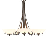 Aegis 5 Arm Chandelier in Bronze by Hubbardton Forge
