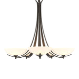 Aegis 5 Arm Chandelier in Dark Smoke by Hubbardton Forge
