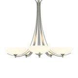 Aegis 5 Arm Chandelier in Sterling by Hubbardton Forge