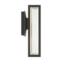 Aelin Outdoor Wall Sconce by Eurofase - 14 Inch Matte Black primary view