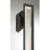 Aelin Outdoor Wall Sconce by Eurofase - 24 Inch Matte Black mounted exterior view