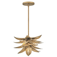 Agave Large Convertible Pendant - Burnished Gold - by Fredrick Ramond