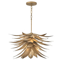 Agave Medium Single Tier Chandelier - Burnished Gold - by Fredrick Ramond