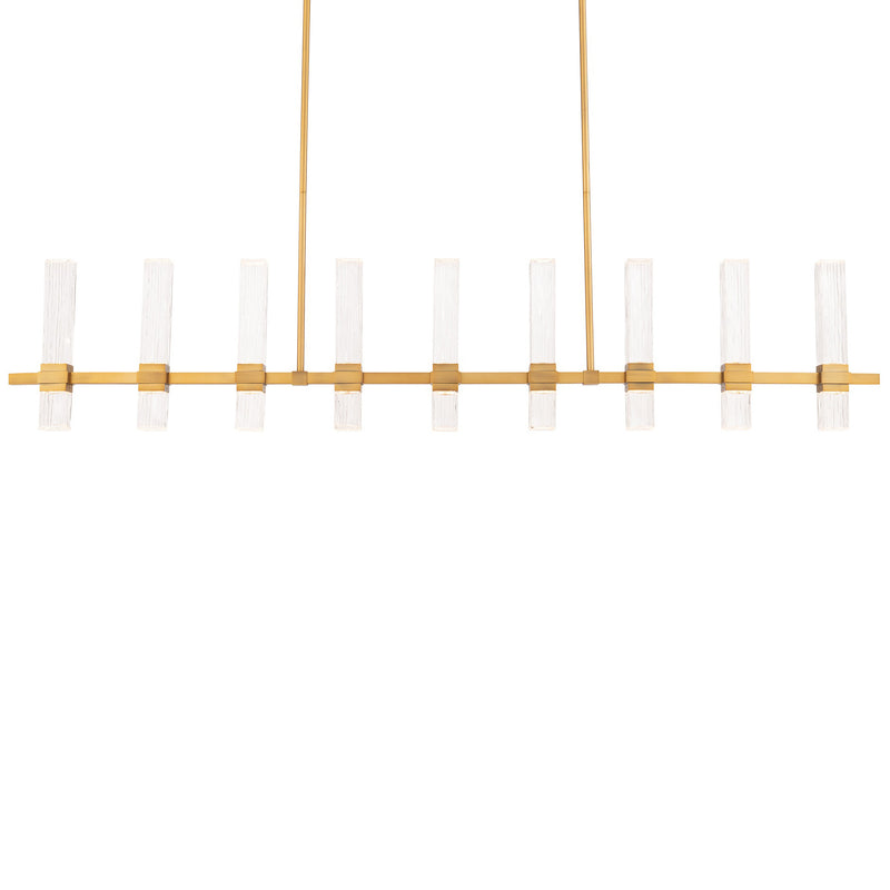 Aged Brass Cinaplex Linear Suspension by Modern Forms
