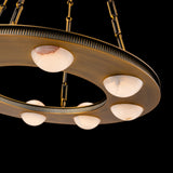 Aged Brass Lorelei 4CCT Chandelier by Modern Forms in Zoomed View