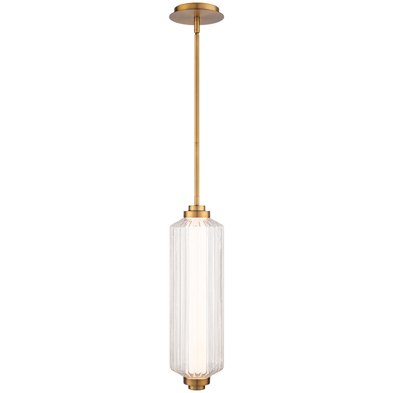 Aged Brass Portos 4CCT LED Pendant by WAC Lighting