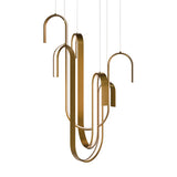 Aged Brass Seahorse 4CCT Multi-Light Suspension by Modern Forms