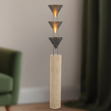Aged Steel Versus Floor Lamp by Alora Lighting