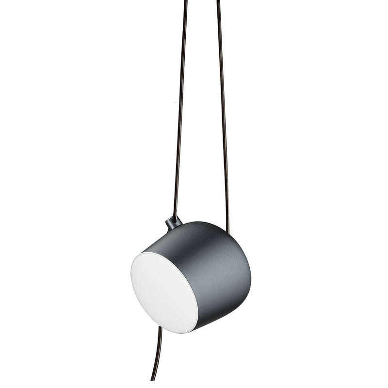 Aim Plug-In Pendant Light Small Anodized Blue Steel By Flos