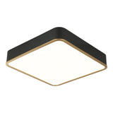 Ainslay Ceiling Mount 15 Inch Black + Aged Gold Brass