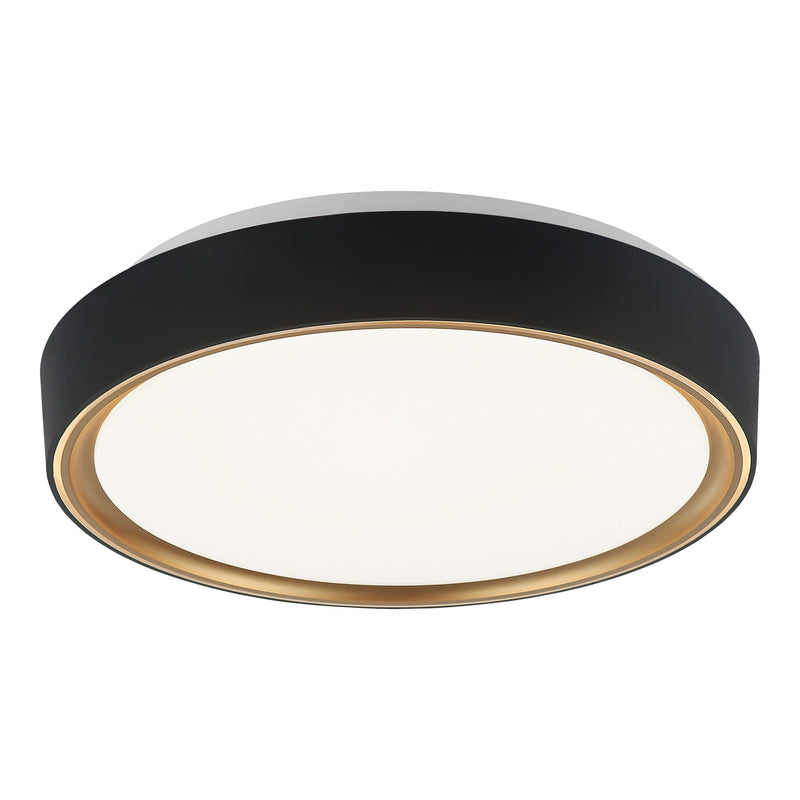 Alamus Ceiling Light 15 Inch Aged Gold / Matte Black