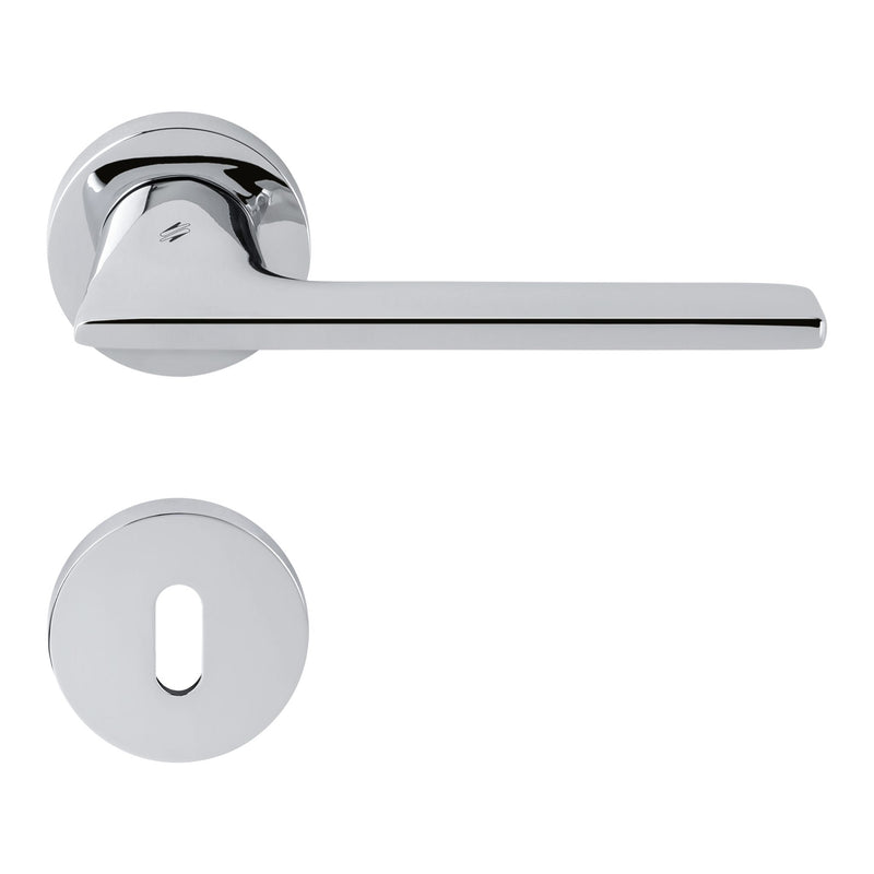 Alato Door Lever in Polished Chrome by Colombo Design