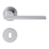 Alato Door Lever in Satin Chrome by Colombo Design